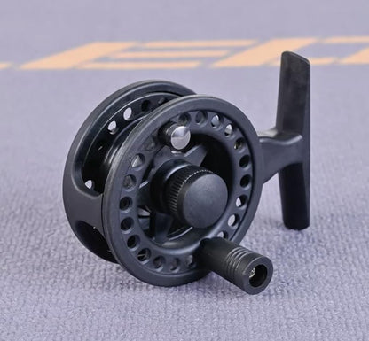 20" Ultra-Short Ultra-lightIce Fishing Rod and Reel Combo 1+1B Ice Fishing Reel 51cm Fiberglass Fish Pole - style: 1pcs Pole+reel