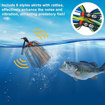 OROOTL Silicone Jig Skirts Spinnerbait Skirt Replacement Bass Fishing Lures for DIY Spinner Baits Buzzbaits Squid Jig Accessories - color: D-Skirts-18pcs