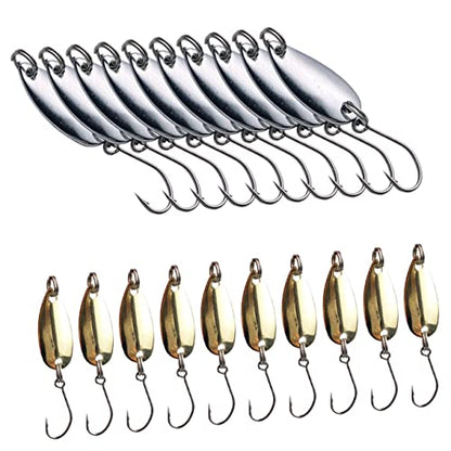 ABOOFAN 80pcs Fishing Lure Blades Kit Premium Metal Blades for Spinnerbaits Versatile Fishing Tackle for Freshwater Use