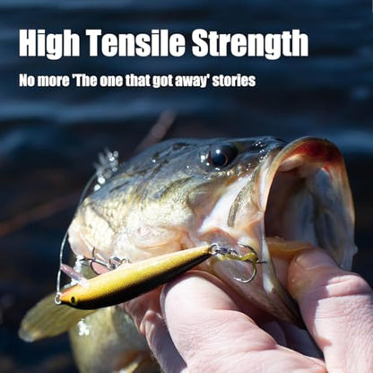 Big Game Monofilament Leader Line 20–100LB, 150YDS, Fishing Line, Abrasion Resistant Leader Material for Saltwater Big Game & Freshwater Fishing - size: 20LB