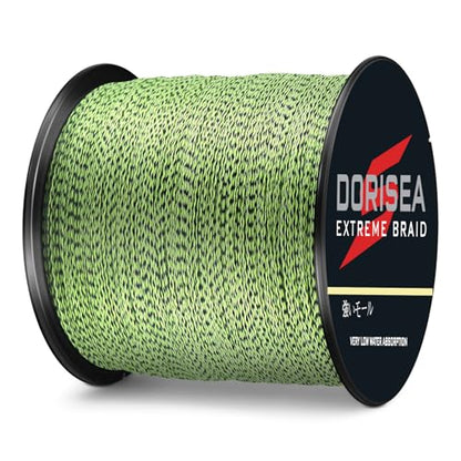 Extreme Braid 100% Pe Multi-Color(Black&Yellow) Braided Fishing Line 109Yards-2187Yards 6-550Lb Test Fishing Wire Fishing String Superline - size: 100m/109Yards 20lb/0.20mm