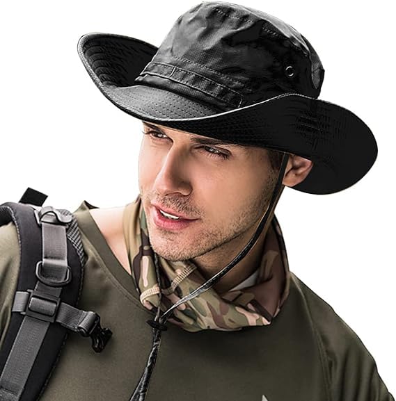 Sun Hats for Men Women Bucket Hat UPF 50+ Boonie Hat Foldable UV Protection Hiking Beach Fishing Summer Safari - color: 1pack-gray Ruin
