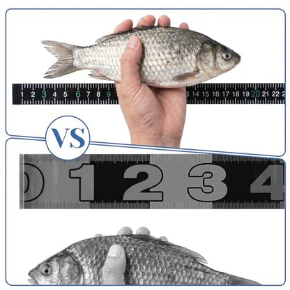 Fishing Ruler Fish Measuring Tape Tool Self Adhesive Reflective Boats Ruler 51" for Boat Fish Measuring Board Waterproof Fishing Boat Accessories for Fishs Boats Sailboats Yachts Kayaks
