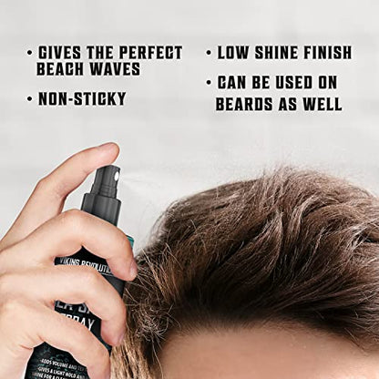Viking Revolution Sea Salt Spray for Hair Men - Hair Texturizing Sprays with Kelp, Aloe Vera & Red Algae Extract - Surf Sprays to Add Volume and Texture- Sea Salt for Men Beach Hair Spray (2 pack) - size: 8.8 Fl Oz (Pack of 2), style: Sea Salt Spray