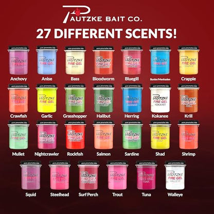 Pautzke Fire Gel Bait Scent Fishing Attractant, Long-Lasting Fish Scent Gel, Freshwater Saltwater Compatible, Strong Scent Trail, Easy Apply Lure Enhancer - color: 3-Steelhead