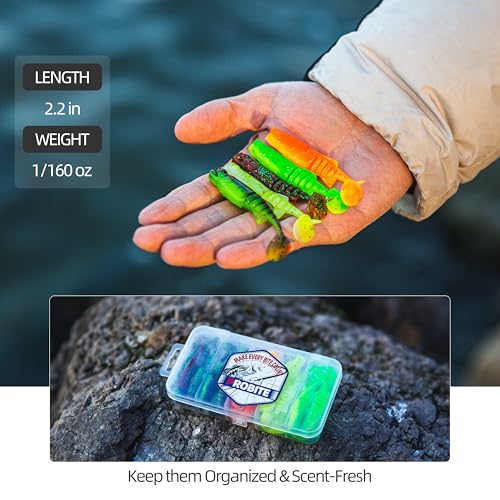 30pcs Soft Plastic Swimbaits with Paddle Tail, T-Tail Fishing Lures for Vertical Jigging and Casting, Freshwater Swimbaits for Bass, Trout, Walleye & Crappie - color: Multi-Jointed Flex, 2.2''