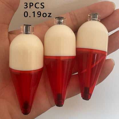 Double X Tackle A-Just-A-Bubble Water-Injected Fishing Float Red and White