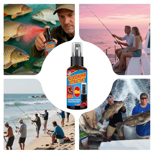 Fishing Attractants - 60ml Liquid Lure Additive - Scent Bait Attractant Spray,for Angler Beginner Fishing Freshwater Carp Catfish Bass Lake River