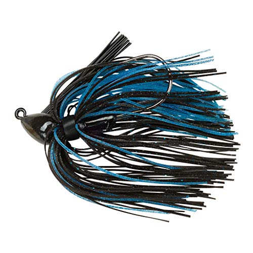 Booyah Boo Jig Bass Fishing Lure with Weed Guard - color: Black/Blue