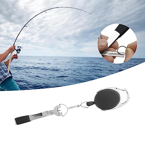 Fishing Knot Tool, with Line Cutter and Hook Sharpener, Multi Function Fishing Tool, with Retractor Clip, Portable Gear, for Fly Use