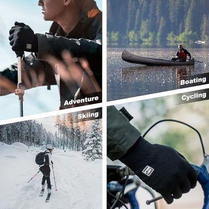 DRYMILE Alpine Waterproof Dexterity Gloves – Thermal Fleece Gloves for Men & Women – Touchscreen & Non-Slip Grip – Hiking, Skiing, Cycling, Fishing & Hunting. - size: Medium