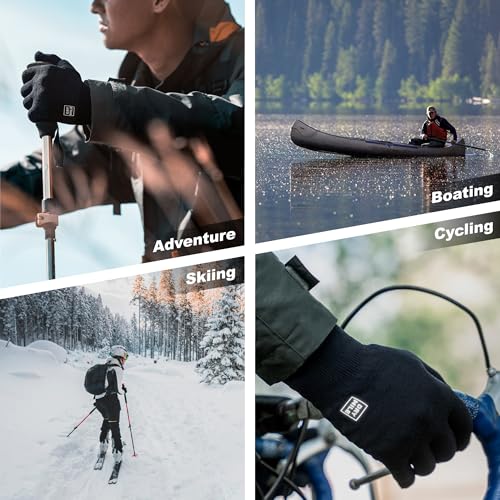 DRYMILE Alpine Waterproof Dexterity Gloves – Thermal Fleece Gloves for Men & Women – Touchscreen & Non-Slip Grip – Hiking, Skiing, Cycling, Fishing & Hunting. - size: Large
