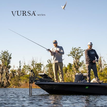 Fitzgerald Vursa Series Baitcasting Rods | High Modulus Graphite | American Tackle TiForged Air Guides | 9 Models | Bass, Walleye & Musky | Freshwater & Inshore - size: 7'3" Medium Heavy (casting)