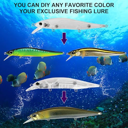10pcs/20pcs Fishing Blanks Lures Kit Fishing Topwater Unpainted Swimbait Unpainted Crankbaits Hard Baits DIY Lure for Bass Salmon Trout Saltwater and Freshwater - color: E: 20pcs 0.4oz/11.5g and 0.51oz/14.6g