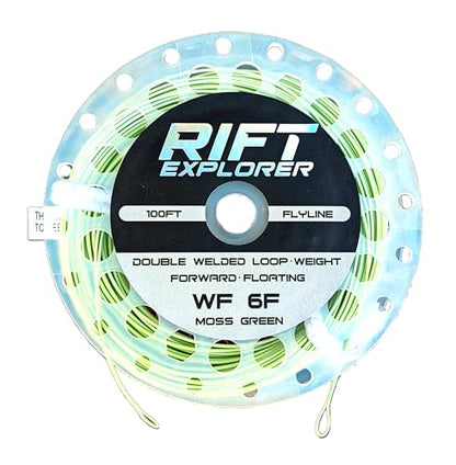 RIFT WF Fly Fishing Line Kit 3 5 6WT Dual Welded Loop Fly Fishing Line Pre-Tied Leader Braided Backing Tippet Fish Line - size: WF 6WT Fly Line Combo