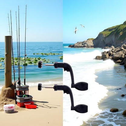 2Pcs Fishing Reel Handle, Universal Plastic Power Handle, Fishing Reels Crank Rock Arm Spinning Wheel Grasp Reels and Accessories，Spinning Reel
