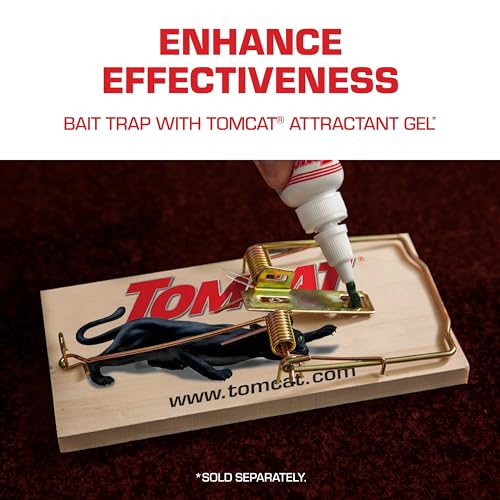 Tomcat Wooden Rat Traps - Disposable Non-Chemical Rat Trap for Homes, Garages and Basements, Single Pack - size: 1-Pack, style: Rat Trap