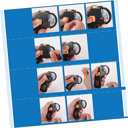 BESPORTBLE Electric Fishhook Tying Device Metal Fishing Hook Tier for Lure Fishing Automatic Hook Binder Tool Avoid Hand Injury No Battery Required