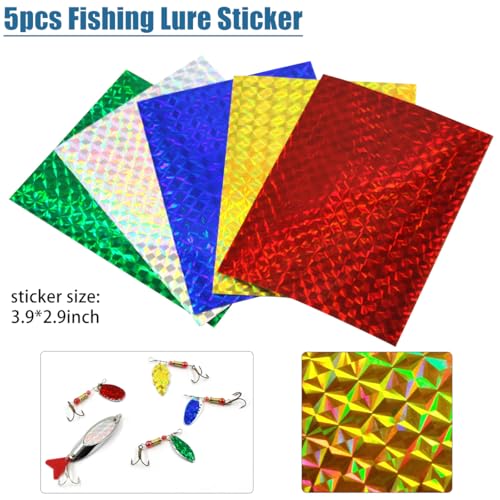 Unpainted Fishing Lures Making Kit DIY Blank Lures Crankbaits Minnow Jerkbait Hard Bait Set with Treble Hooks, Split Rings, Lure Eyes, Lure Stickers Lure Making Supplies Make Your Own Fishing Lures - style: 342pcs Lure Making Kit