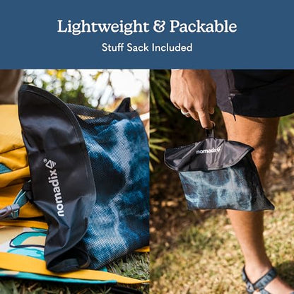 Nomadix Ultralight Towel - Quick Dry & Super Lightweight - Perfect As A Pack Towel to Save On Space - Made with Recycled Materials - Agua Blue - 30x54 - color: Agua Blue