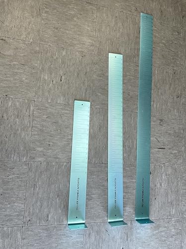 Fish Measuring Board, Fish Ruler, 1/8" Thick x 3.5" Wide x 36" Long Anodized Aluminum Finish, Aqua Blue. Must Have one to Avoid Citation. Wide and Durable.