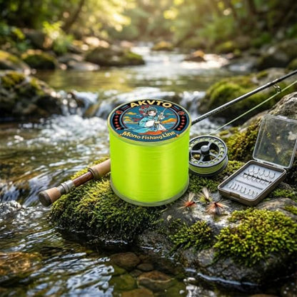 Monofilament Fishing Line, 500 Yards, 7-38 LB Test, High Strength Abrasion Resistant - color: Fluorescent Yellow, size: 0.16MM/10LB