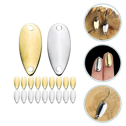 20Pcs Metal Fishing Lure Sinking Baits for Freshwater Saltwater Fishing Bright Color Design for Bass Trout Pan Fish Durable Reusable Fishing Tools