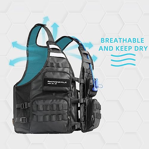 Rhinowalk Fishing Photography Vest with Multi Pockets Outdoor Jackets for Hunting, Hiking, Climbing, Traveling