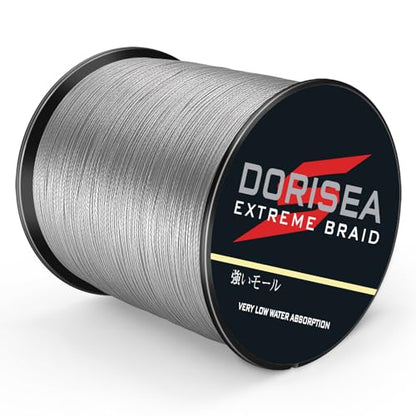 Extreme Braid 100% Pe Grey Braided Fishing Line 109Yards-2187Yards 6-550Lb Test Fishing Wire Fishing String-Abrasion Resistant Incredible Superline - size: 100m/109Yards 15lb/0.18mm