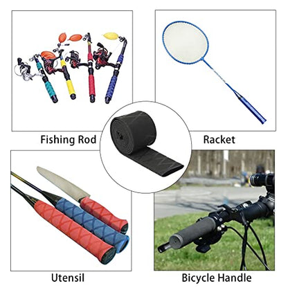 Heat Shrink Tubing, Heat Shrink Wrap Tube Sleeve for Fishing Rods Grip Handle with Non Slip and Insulation Yellow (Diameter 35mm, Length 39in) - color: Yellow, size: Diamter:35mm Length:39