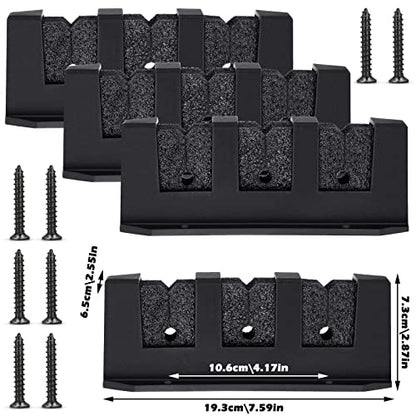 Sratte 4 Pcs Rod Holders for Fishing Boat Wall Mount Fishing Pole Holders Horizontal EVA Foam Garage Rod Rack Summer Boat Accessories for Men Gifts