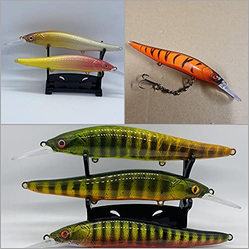 10 Blank Unpainted Minnow Crankbait Topwater Lipless Jerkbait Fishing Lures V3 - color: UPM817P10