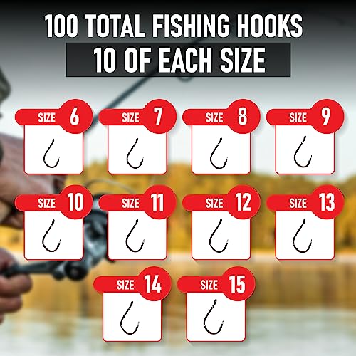 Fishing Hooks Freshwater - Trout - Crappie - Bluegill - Bass - Panfish - Walleye - Perch - Sunfish
