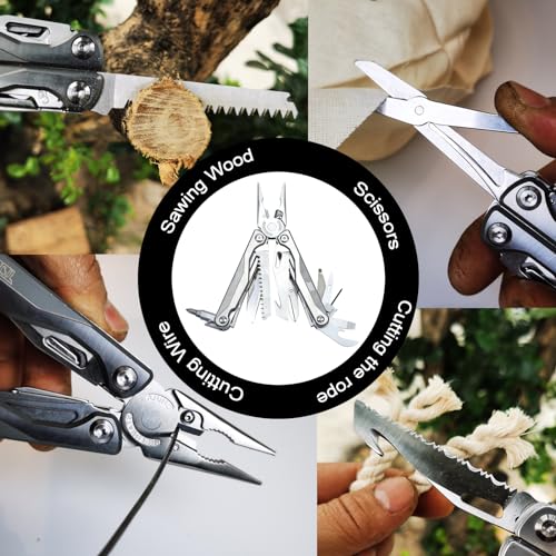 SQT2048-A 19-in-1 Multitool, Gifts for Men, Foldable & Self-Locking, Professional Multitool for DIY, Outdoor Camping, and Home Repairs... - style: SQT2048-A