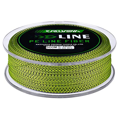 Braided Fishing Line, Abrasion Resistant Zero Stretch Braided Lines 4/8 Strands Super Strong Superline 6Lb -100Lb Test 109/328/547/1094/2187 Yards - color: Yellow/Black(4 Strand), size: 40 LB (547 Yards)