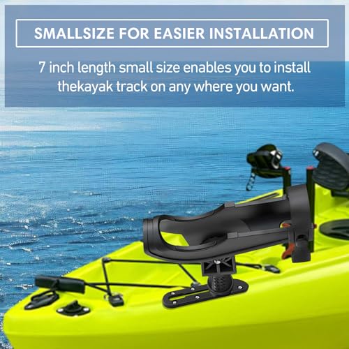 Kayak Track, Kayak Low Profile Track,Kayak Rail, Kayak Accessories Mount Track, Kayak Paddle Holder Kayak Gear Track for Fishing Rod Holde,Fish Finder, Kayak Rod Holder,Anchor Cleats - size: 7 INCH/2 PCS