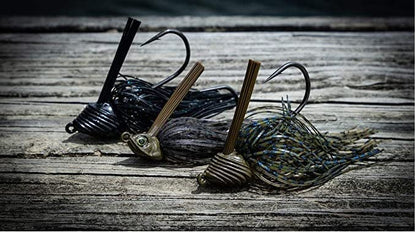 6th Sense – Divine Hybrid Jig Bass Fishing Jig All-Purpose Casting Jig for Rock Grass Docks - color: Black N Blue, size: 1/2oz.