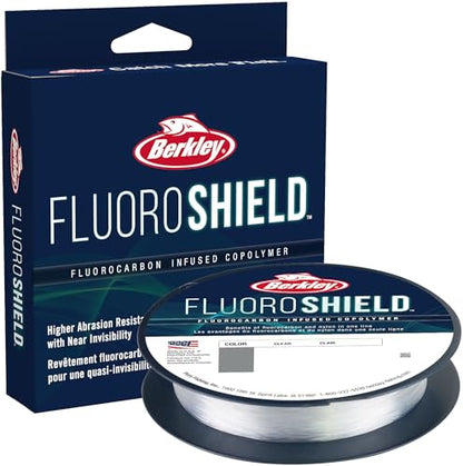 Berkley FluoroShield Fluorocarbon Fishing Line, Clear - size: 300yd, style: 12lb Test