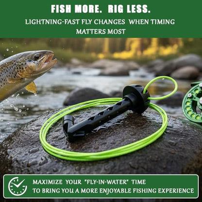 Magnetic Fly Threader, Fly Tying Tool, Even in Harsh Conditions, The Hook Can Be Easily Threaded, Fishing Accessories, Easy-to-Install Fishing Accessories for Small Flies, Magnetic Lifting Tools