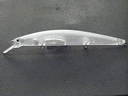 10 Blank Unpainted Minnow Crankbait Topwater Lipless Jerkbait Fishing Lures V3 - color: UPM672P10