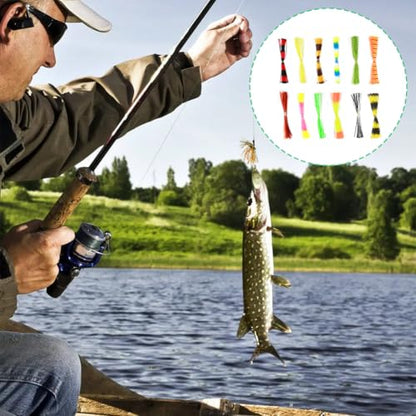 Joyzan Fishing Lures Skirt,Silicone Jig Skirts Replacement Spinnerbait Bait | 600 Strands Buzzbaits Squid Jigs Spinner DIY Fly Legs Tying Material Craw Trailers Bass Casting Spoon Blade Accessories