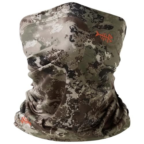 BASSDASH UPF 50+ UV Sun Protection Neck Gaiter Fishing Mask Hunting Kayaking Hiking Cycling Ski Sports - color: Grunge Camo
