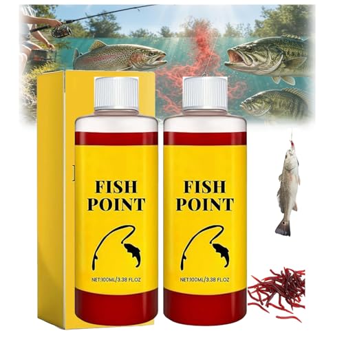 Concentrated Fish Attractant Liquid,Red Worm Liquid Spray,Powerful Fishing Bait Scent Attractant,Fast-Acting Red Worm Bait Additive for Freshwater Fishing,Enhances Scent & Improves Bite Response - color: Yellow+Yellow