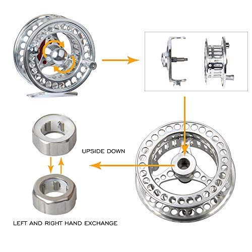 3/4 5/6 7/8 9/10WT Fly Fishing Reel with Line Combo 3 5 8 WT Fly Line Backing Leader CNC Machined Fly Reel - size: 5/6WT Fly Reel with Line Combo