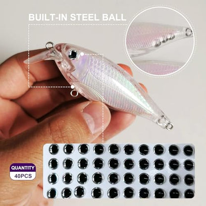 10pcs/20pcs Fishing Blanks Lures Kit Fishing Topwater Unpainted Swimbait Unpainted Crankbaits Hard Baits DIY Lure for Bass Salmon Trout Saltwater and Freshwater - color: G: 20pcs 0.39oz/11g and 0.4oz/11.5g