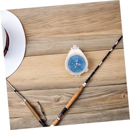 SECFOU 5pcs Fishing Line Storage Organizer Box for Carbon and Fishing Line Portable Lightweight Abs Spool Holder with Ultra-Thin Design Compact Size 9.6x7.1x1.9cm