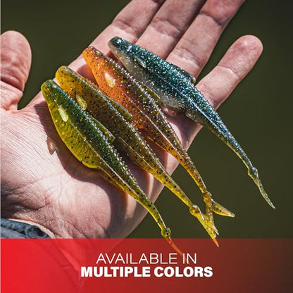 6th Sense Flush 5.2 Soft Jerkbait – Realistic Fin Details, Keel-Style Belly, Built Weed Guard – 5.2inch (8/pk) - Made in The USA (Ghost Ice Minnow)
