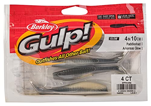 Berkley Gulp! Paddleshad Fishing Soft Bait - color: Arkansas/Glow, size: 4"