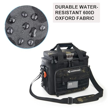 Waterproof Fishing Tackle Bag,Saltwater Tackle Box Bag,Fishing Bags for Men - Fishing Gifts for Men Black - color: Black