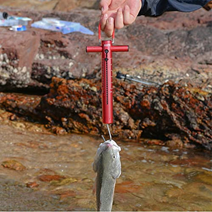 Booms Fishing TS1 Aluminum Tube Fishing Spring & Hook Scale 25LB/11KG - size: 25 LBS